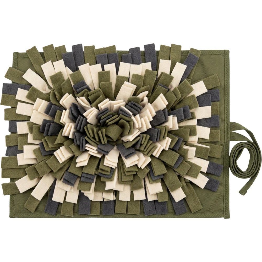 Keriz Foldable Dog Snuffle Mat Olive 18 x 12 in